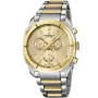 Candino Chrono C4583/1 watch for Man with  dial that measures 45 mm in diameter and has a  Metal band, Two-tone metal band watch strap