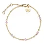 Rosefield 5 Stone Bracelet Bracelet Goldplated Stainless Steel JBPSG-J813