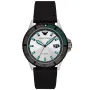 Emporio Armani Diver AR11465 watch with Silver dial and a watch case of 42 mm in diameter and a Mesh in Black