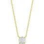 Alier Studio Aura Solitaire Necklace Gold 0,50 ct. AS006
