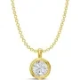 Alier Studio Elise Solitaire Necklace Gold 0,50 ct. AS008