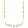 Alier Studio Linea Cluster Necklace Gold 0,33 ct. AS009