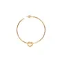 Jane Kønig Big Tied Heart Hoop Earring Single Goldplated Silver BTHH-AW25-G