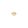 Jane Kønig Big Tied Heart Stud Earring Single Goldplated Silver BTHS-AW25-G