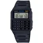 Casio Vintage CA-53W-1ER watch with Black dial and a watch case of 35 mm in diameter and a Rubber in Black