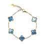 SKØR Clove Blue Marble Bracelet Stainless Steel SK0045