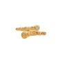 IX Studios Crunchy Nature Ring Goldplated Silver DMN0315GDWH