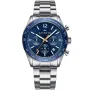 Cavetto Costanza CV0018 watch with Blue dial and a watch case of 42 mm in diameter and a Metallink in Silver