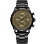 Dissing New Age D1086 watch with Brown dial and a watch case of 42 mm in diameter and a Metallink in Black