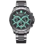 Dissing Tuatara D1107 watch with Black dial and a watch case of 46 mm in diameter and a Metallink in Black