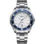 Dissing Ocean D1504 watch with White dial and a watch case of 45 mm in diameter and a Metallink in Silver