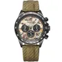 Dissing MK9 D1525 watch with Brown dial and a watch case of 43 mm in diameter and a Canvas in Brown