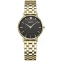 Dissing Classic D1564 watch with Black dial and a watch case of 30 mm in diameter and a Metallink in Gold
