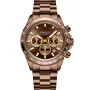 Dissing D1019 watch with Brown dial and a watch case of 43 mm in diameter and a Metallink in Rose Gold