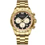 Dissing MK9 D1480 watch with Black dial and a watch case of 43 mm in diameter and a Metallink in Gold