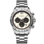 Dissing MK9 D1479 watch with Beige dial and a watch case of 43 mm in diameter and a Metallink in Silver