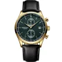 Dissing New Age D1082 watch with Black dial and a watch case of 42 mm in diameter and a Leather in Black