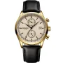 Dissing New Age D1081 watch with Beige dial and a watch case of 42 mm in diameter and a Leather in Black