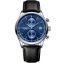 Dissing New Age D1078 watch with Blue dial and a watch case of 42 mm in diameter and a Leather in Black