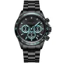 Dissing D1454 watch with Black dial and a watch case of 43 mm in diameter and a Metallink in Black