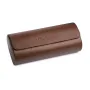 Dissing Watch Roll in Brown Leather with space for 3 Watches