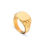 Jane Kønig Drippy Signet Ring Goldplated Silver DSR-AW22-G