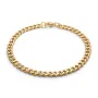 Captena Panzer Golden Steel Bracelet 5 mm Bracelet Stainless Steel DU20016