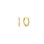 Ania Haie Smooth Earrings Goldplated Silver E035-14G