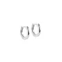 Enamel Chunky Classic Earrings Silver E249S