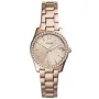 Fossil Scarlette Mini-Tone ES4318 watch with Rose Gold dial and a watch case of 32 mm in diameter and a Metallink in Rose Gold