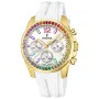Festina Rainbow F20650/2 watch with White dial and a watch case of 38 mm in diameter and a Rubber in White