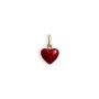Jane Kønig Burgundy Heart Pendant Gold GULD-BHV