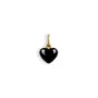 Jane Kønig Onyx Heart Pendant Gold GULD-OHV