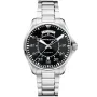 Hamilton Khaki Aviation Pilot Day Date Auto H64615135 watch with Black dial and a watch case of 42 mm in diameter and a Metallink in Silver