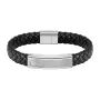 BOSS Bracelet for Man with a beautiful Black color made in Leather