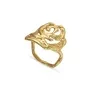Jane Kønig Big Rose Ring Goldplated Silver BRR-HOL23-G
