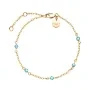 Rosefield 5 Stone Bracelet Goldplated Stainless Steel JBBSG-J814