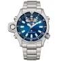 Citizen Promaster Pingo JP2000-67L watch with Blue dial and a watch case of 44 mm in diameter and a Metallink in Silver