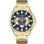 Kensington Master K0028 watch with Blue dial and a watch case of 48 mm in diameter and a Metallink in Gold