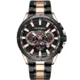 Kensington Master K0087 watch with Black dial and a watch case of 48 mm in diameter and a Metallink, Two-Tone in Rose Gold, Black