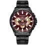 Kensington Master K0004 watch with Red dial and a watch case of 48 mm in diameter and a Metallink in Black