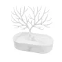 Blanca Jewellery Rack in White Plastic with space for 