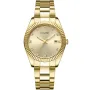 Lugano Elegance L0002 watch with Gold dial and a watch case of 19 mm in diameter and a Metallink in Gold
