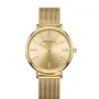 Megir Mini Focus MF0036L.01 watch with Gold dial and a watch case of 35 mm in diameter and a Mesh in Gold