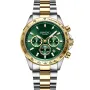 Dissing MK9 D1206 watch with Green dial and a watch case of 43 mm in diameter and a Metallink, Two-Tone in Gold, Silver