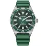 Citizen Promaster Automatic NY0121-09X watch with Green dial and a watch case of 41 mm in diameter and a Rubber in Green
