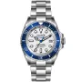 OceanX Sharkmaster 1000 SMS1017 watch with Silver dial and a watch case of 44 mm in diameter and a Metallink in Silver