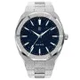Paul Rich Frosted Star Dust 45mm PR20033 watch with Blue dial and a watch case of 45 mm in diameter and a Metallink in Silver