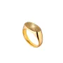 Jane Kønig Reflection Signet Blank Ring Goldplated Silver RSR01-G-AW2000_50