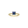 Sif Jakobs Ellera Quadrato Ring Goldplated Silver SJ-R42280-BLCZ-YG